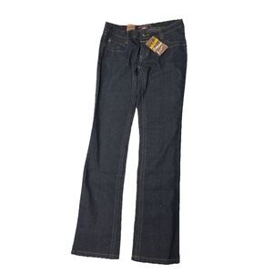 Neeso Denim Jeans Womens Sz 9 Stitching Black Dark Stretch